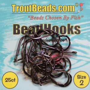 Size # 4 Troutbeads Hooks One 25 Pack