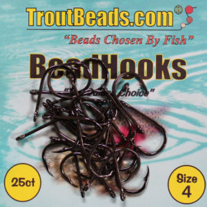SIZE 8 TROUTBEADS HOOK 25 HOOKS PER PACK **NEW** 